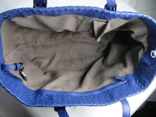 Bottega Veneta Lambskin Tote Bag 1026 blue